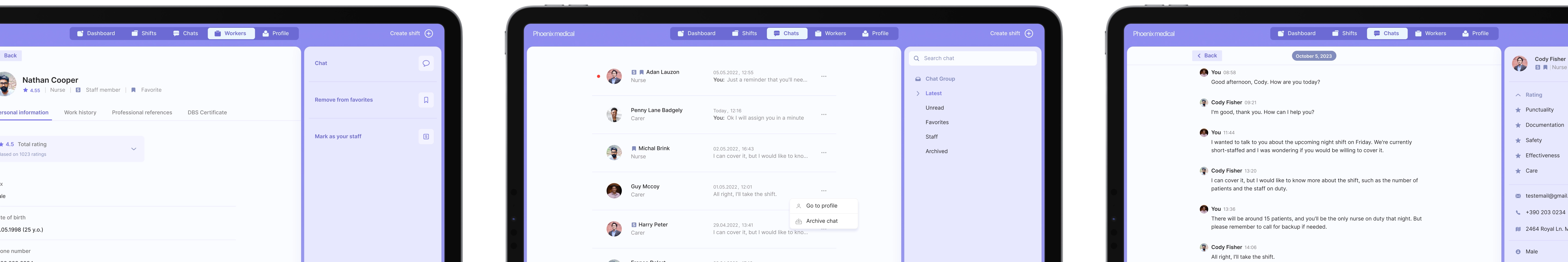 Laptops with different screens